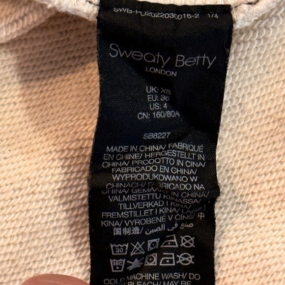 Women’s SWEATY BETTY heathered gray longline tunic hoodie- Size 4 - Picture 6 of 7